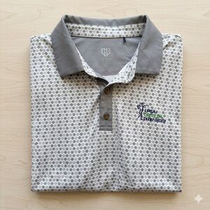 Graham Luxe 2XL LPGA Drive On Championship Golf Polo Grey Clover